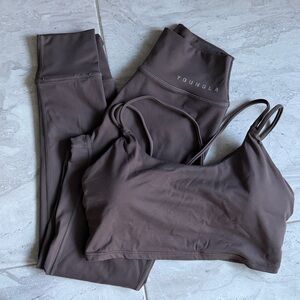 YoungLA taupe/Brown second skin Activewear Set